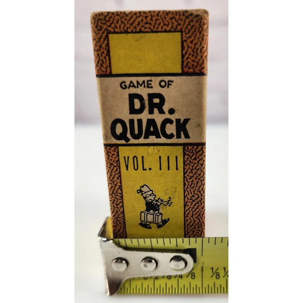 Vtg Russell Big Little Cards 2 Games Dr Quacks + Authors Great Graphics 1939